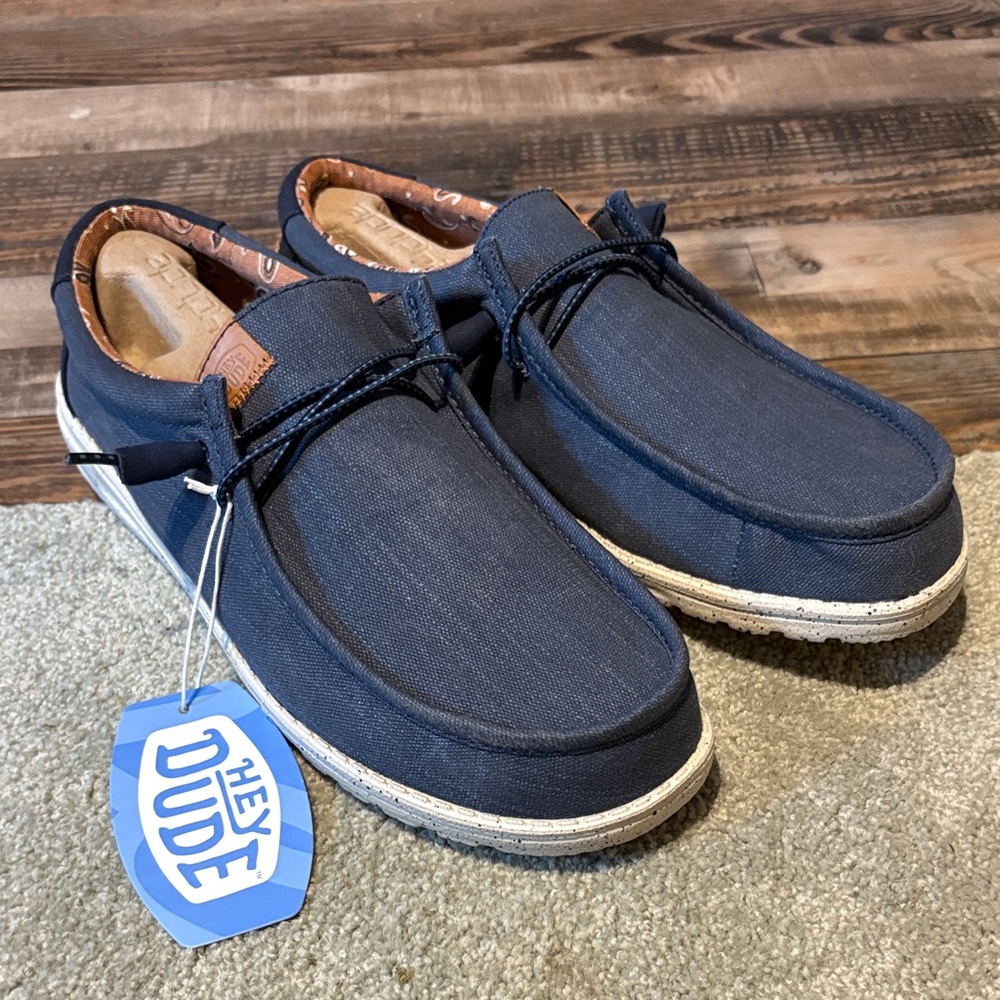 Hey Dude Men's Navy Loafers